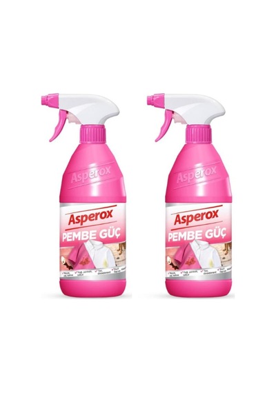 Asperox 650 Ml Pembe Güç Leke Çıkarıcı Sprey Konsantre Formül İle Etkili Temizlik X2
