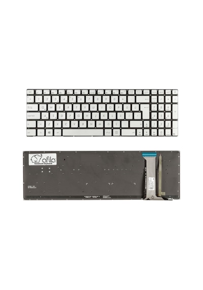 Asus Uyumlu Gl742, Gl742V, Gl742Vw Notebook Klavyesi Gri Tr Işıklı - 545302226