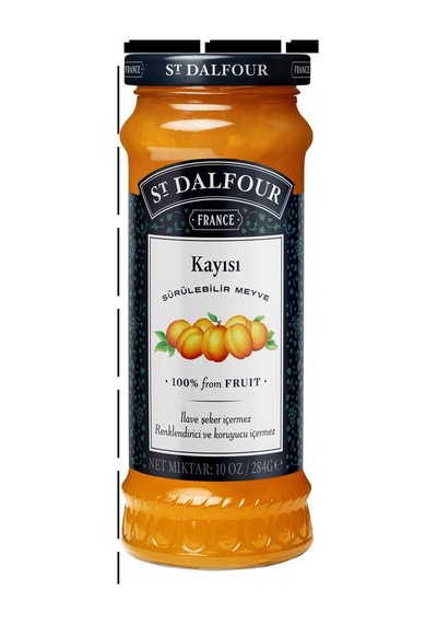 St. Dalfour Kayısı Reçeli 284 G - Doğal Tat, İlave Şekersiz 2'li Ekonomik Paket - 2 Adet Tarı