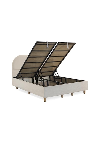 Niron Bohem Pocket Düz 200x200 Cm Çift Kişilik Yatak Baza Başlık Seti - Pocket Orta Sert 200 x 200