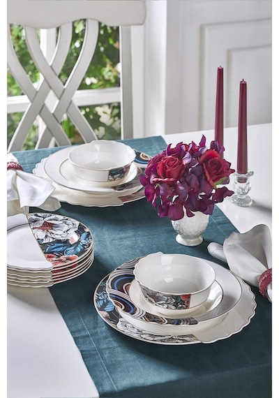 Neva N3508 Fion Hibrit 24 Parça 6 Kişilik Yemek Takımı