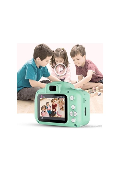 Mini 1080p Çocuklar Için Dijital Fotoğraf Makinesi-oyun,video,filtre-son Versiyon 8 Gb Sd Ka