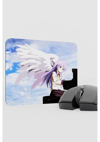 Angel Beat S Anime V1 - 22x18 Gaming Kauçuk Kaymaz Taban Mouse Pad Fare Altlığı