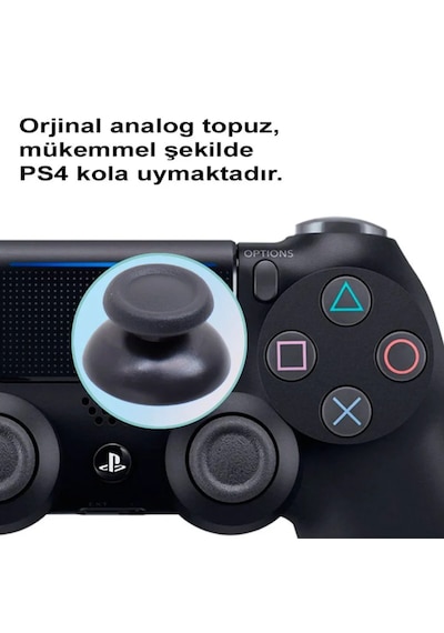 4 Adet Ps4 Analog Topuz Yedek Parça Ps4 Topuz Thumb Stick Tüm Ps4 Kollara Uyumlu