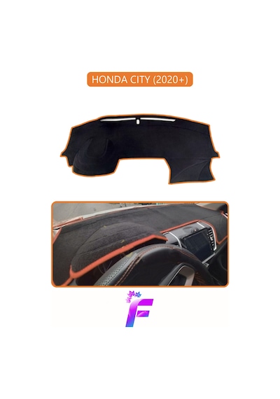 Honda Cıty 2020+ Uyumlu Torpido Örtüsü Yansıma Önleyici Kolay Montaj Tam Koruma F46
