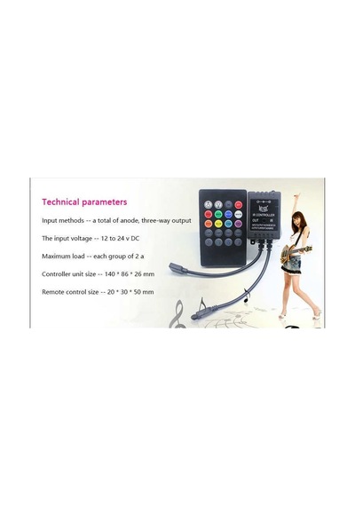 Rgb Müziğe Duyarlı Müzik Ritim Led Kontrol Şerit Led Kontrol