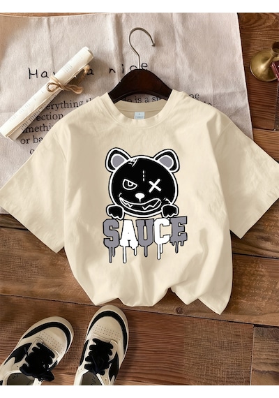 Noıssey Urban Pop Graphic Kadın Tişört Koleksiyonukod 5453 Bej