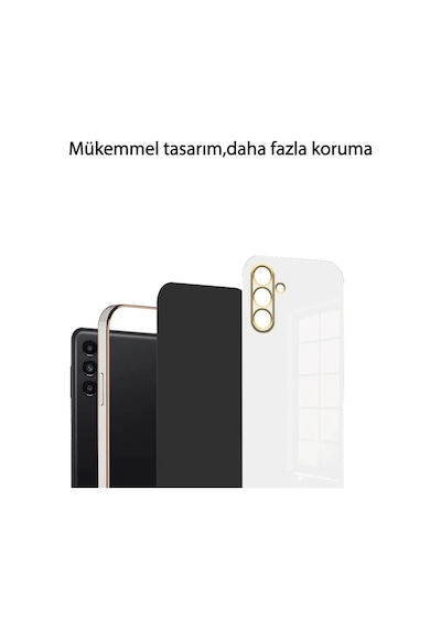 Samsung Galaxy A35 5g Kılıf Volet Silikon - Açık Yeşil 0.2M-Çok Renkli