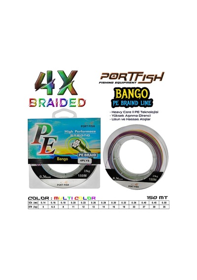 Portfish Bango 4 Kat Ip Misina 150 Mt Ebruli (416525833)