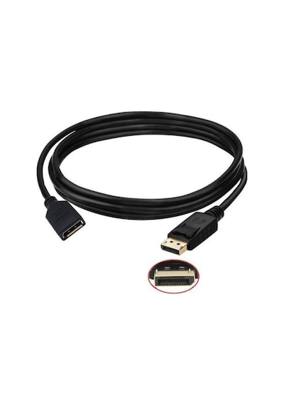 3 metre displayport uzatma kablosu 3 metre dişi erkek displayport uzatma kablosu