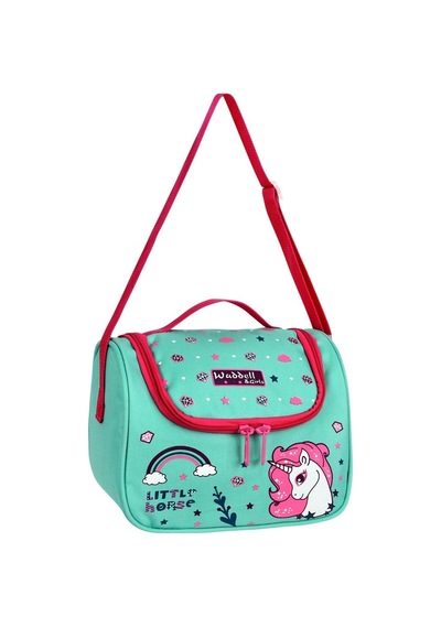 Waddell Little Horse Desenli Termal Beslenme Çantası Yeşil - Pembe
