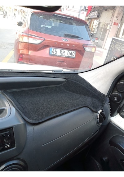 2012-2020 Modellerine Uygun Fiat Fiorino Torpido Koruma Halısı Siyah Kenar Renk Siyah
