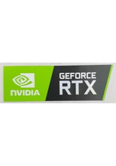 OEM Nvidia Geforce RTX Sticker Yatay Büyük Boy Etiket D113