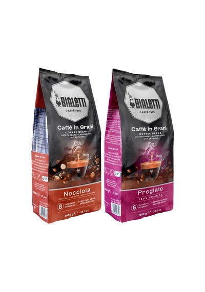 Bialetti Pregiato Ve Fındıklı 2'li Çekirdek Kahve 1kg Çekirdek Kahve