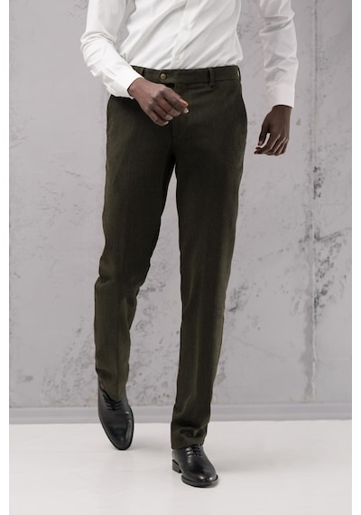 Ecer Regular Fit Düz Kalın Kışlık Gabardin Yan Cepli Pantolon Yeşil Ecer Regular Fit Düz Kalın Kışlık Gabardin Yan Cepli Pantolon Yeşil