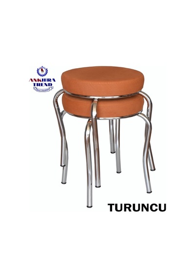 Tabure (Krom Ayaklı) (2 Adet) - Mutfak Balkon Taburesi