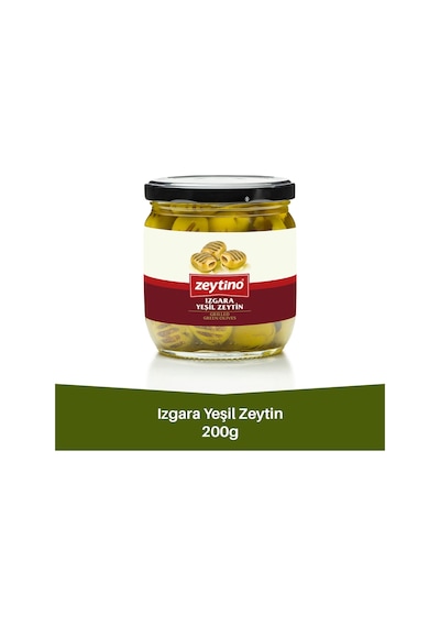 Izgara Yeşil Zeytin 200 Gr Cam Kavanoz