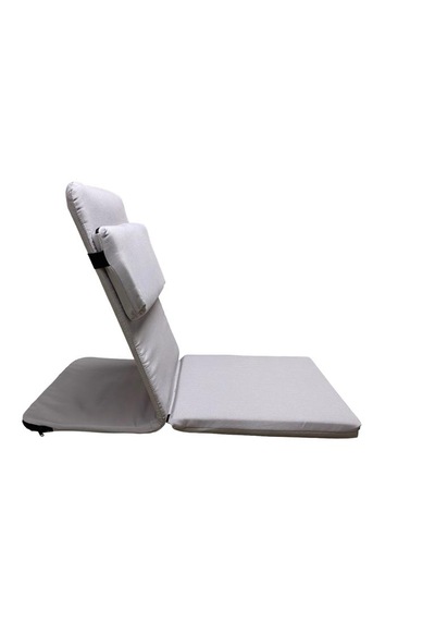 Backjack Meditasyon Sandalyesi Destekli Yer Minderi + 60x180 Kumaş Mat - Backjack 3xl Mat+backjack İkili Set Gri