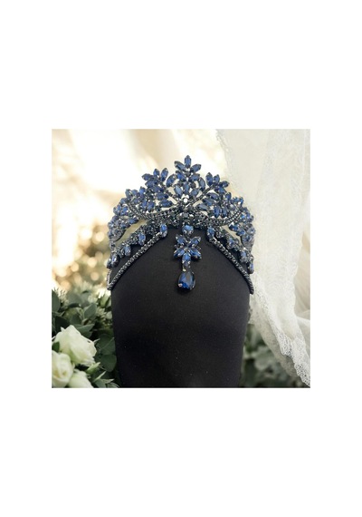 Alınlıklı Gelin,kına,nişan,söz,after,bride,party Taç Lacivert - 694981883 Lacivert