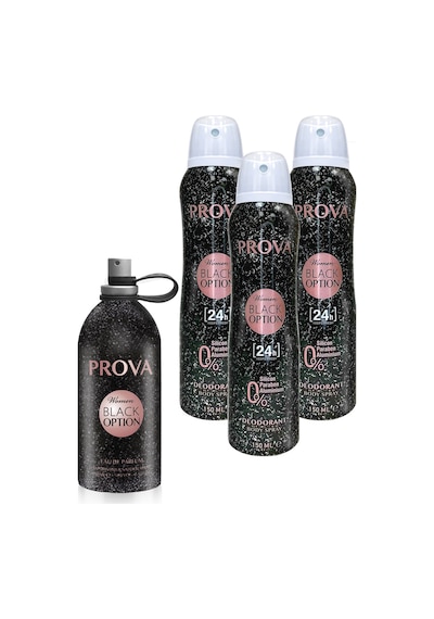 Prova Black Option Kadın Parfüm EDP  120 ML + Deodorant 3 x 150 ML