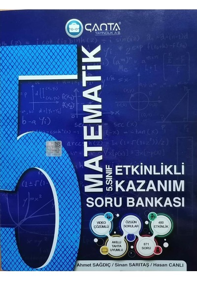Çanta 5.Sınıf Matematik Etkinlikli Kazanım Soru Bankası