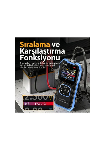Hrm-10 Akü Voltajı Dahili Direnç Test Cihazı