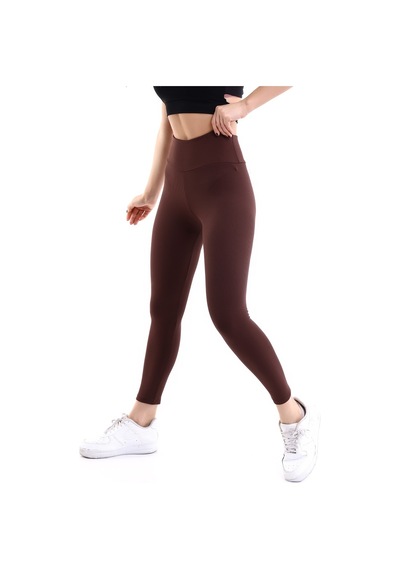 Winmoda34 Şardonlu Fitilli Kadın Termal Tayt Kahve