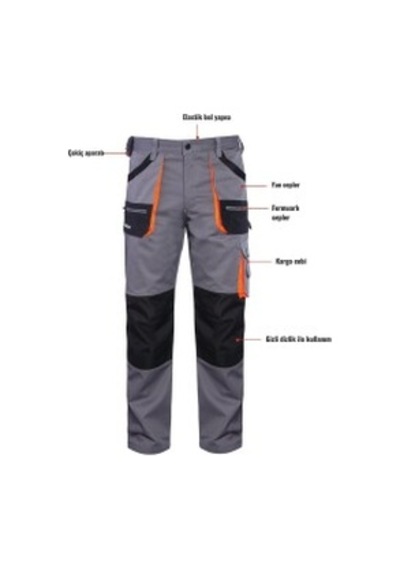 Myform 2161 Camper Pantolon Gri Turuncu