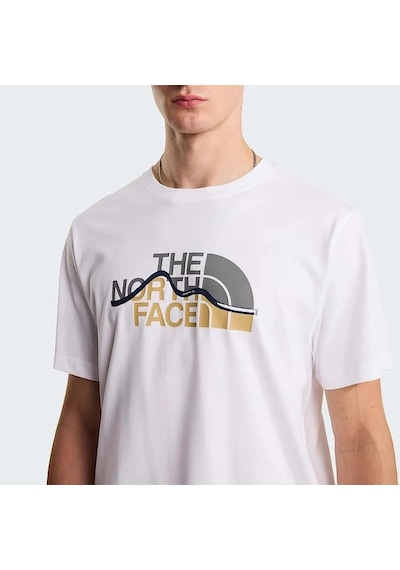 The North Face M Mountaın Lıne Regular Eeve Tee Erkek T-shirt Nf0a8guxfn41 Whıte