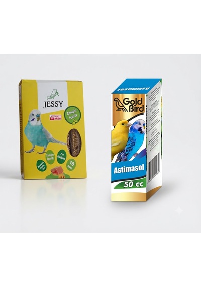 Kafes Kuşları Için Multivitamin Plus Damla 50 Cc Ve Jessy Ballı Kraker 10 Lu