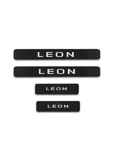 Seat Leon Carbon Fiber Kapı Eşiği Yazısı Sticker Boya Koruma (351751567)