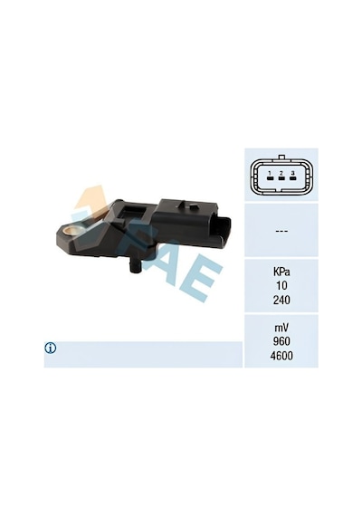 Fae 15027 Emme Manifold Basınç Sensörü 1.4hdi Peugeot 107 1007 206 206+