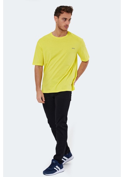 Slazenger Kaıser In Oversize Erkek Oversıze Sarı Tişört Sarı
