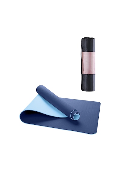 Gymo Ekolojik 6Mm Tpe Yoga Matı Pilates Minderi Mavi