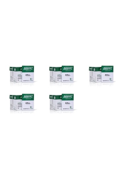 Mopak A4 Fotokopi Kağıdı Rekort 80 Gr 5 Koli 25 Paket 12500 Adet