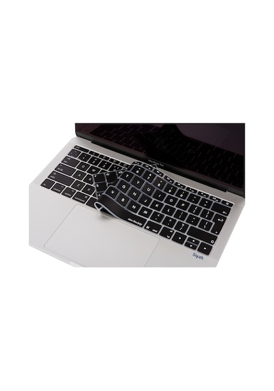 Laptop Apple Uyumlu MacBook Pro Klavye Koruyucu Uk-eu İngilizce 12inç A1534 - 13inç A1708 İle Siyah