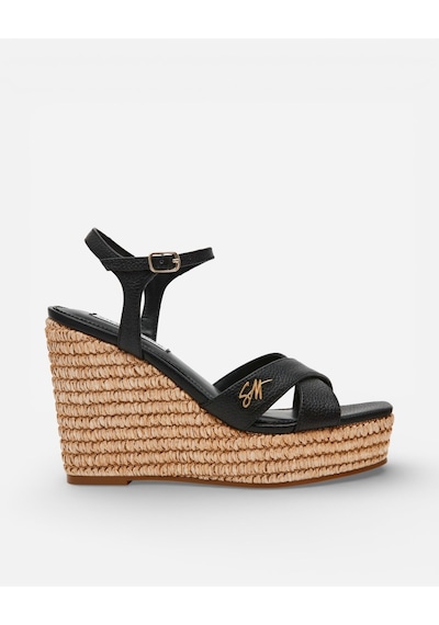 Steve Madden Cylo Black Leat Kadın Siyah Sandalet Cylo