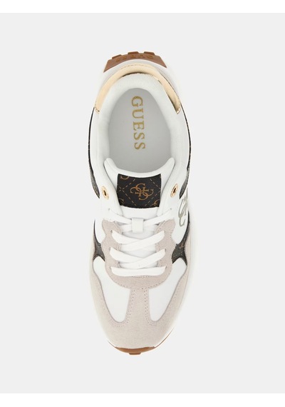 Guess Luckei 4g Logolu Kadın Spor Ayakkabı Flplucpel12 Beyaz