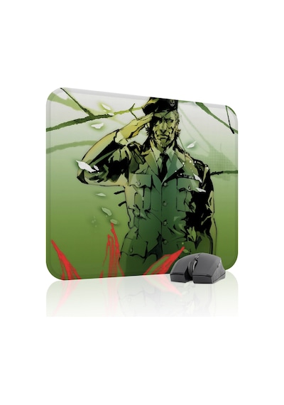Metal Gear Solid Kaymaz Dikişli Kauçuk Oyuncu Mousepad V5 - 48x40 Xl Gaming Mouse Pad Fare Altlığı