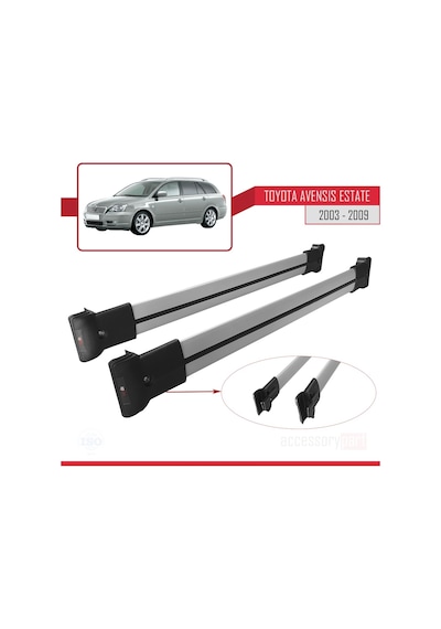 Toyota Uyumlu Avensis Sw 2003-2009 Arası Fly Model Ara Atkı Tavan Barı G