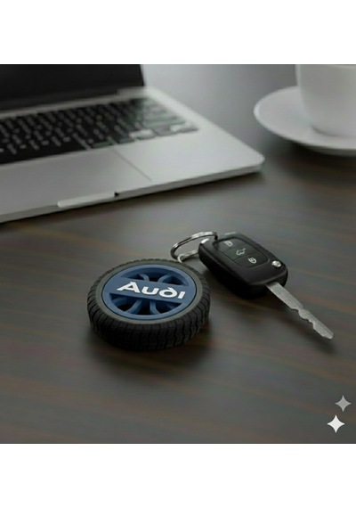 Audi Uyumlu Özel Tasarım Anahtarlık - Premium Hafif Ve Dayanıklı Mavi