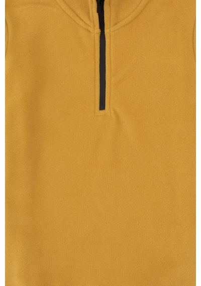 U.S. Polo Assn. Erkek Çocuk Hardal Fermuarlı Yaka Sweatshirt 50313841-VR151