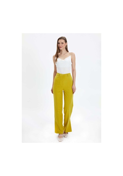 Selen Normal Bel Standart Sarı Kadın Pantolon 24ysl5141 Sarı