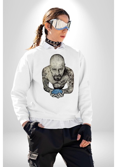 Breaking Bad Kadın Erkek Beyaz Sweatshirt Beyaz