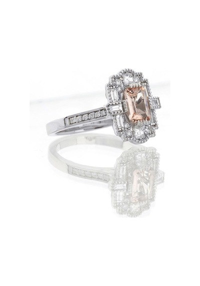 Pırlanta Tasarım Morganite Yüzük