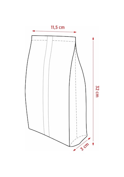 11X32+3 Cm 2.000 Adet Kuruyemiş Çikolata Baharat Kahve Poşeti