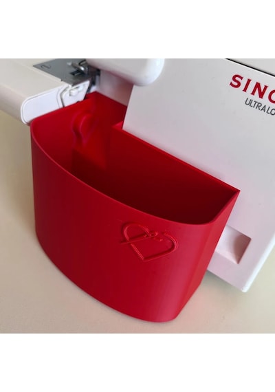 Singer Overlok Makinası Çöp Kutusu Xl Kırmızı