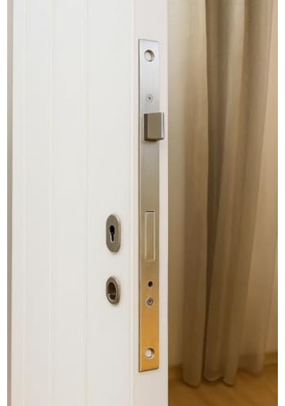 Tr Pvc Wc Gömme Kilit, 35 Mm, Metal, Dayanıklı, Banyo Kapısı, Güvenlik Mekanizması Genel