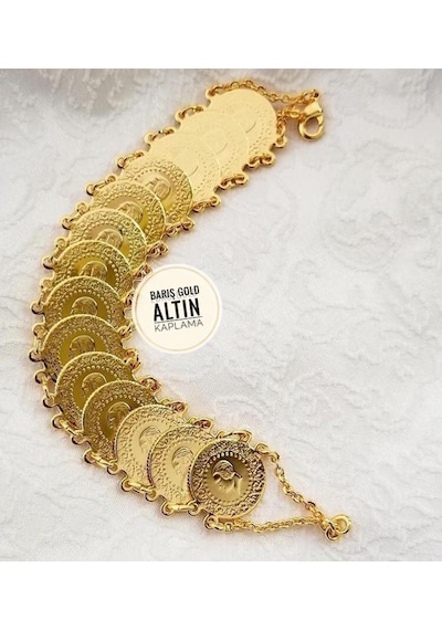 Barışgold 22Ayar Altın Kaplama Bileklik N11.59992 Çok Renkli