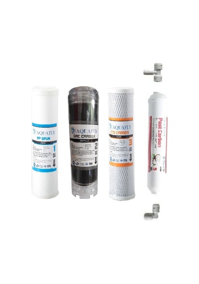 AQUA FLY ( MEMBRANSIZ ) Ihlas Aura Cebilon Compact Uyumlu 4 Lü Su Arıtma Filtresi